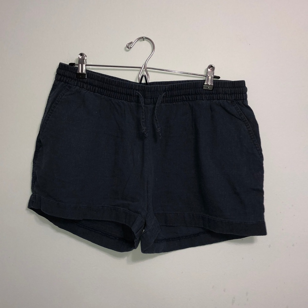 Navy blue cotton shorts